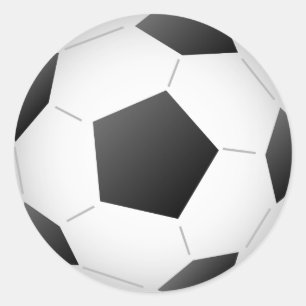 Sticker Rond Boule de football