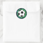 Sticker Rond Boule de football (Sac)