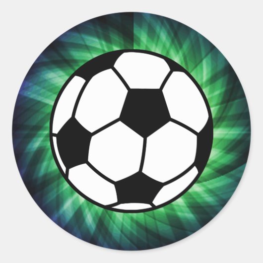 Sticker Rond Boule de football (Devant)