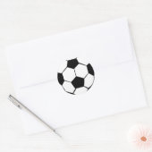 Sticker Rond Boule de football (Enveloppe)