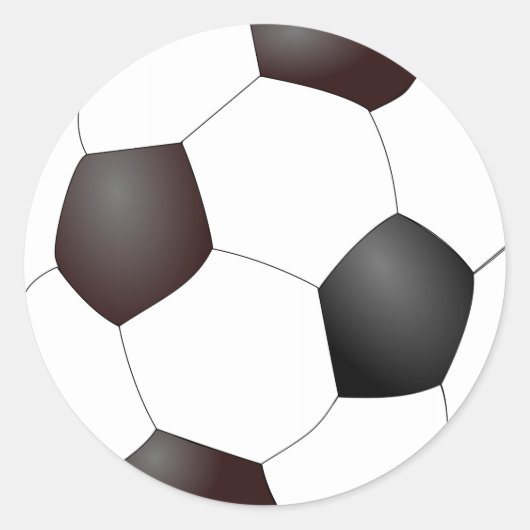 Sticker Rond Boule de football (Devant)