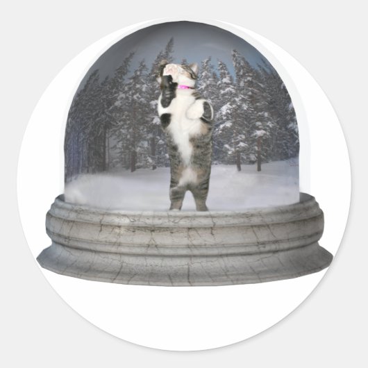 Sticker Rond Boule de neige (Devant)