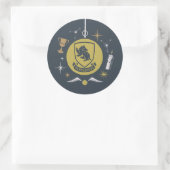 Sticker Rond Boule de Noël Graphique HUFFLEPUFF™ (Sac)