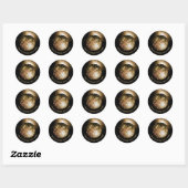 Sticker Rond Boule Disco (Feuille)