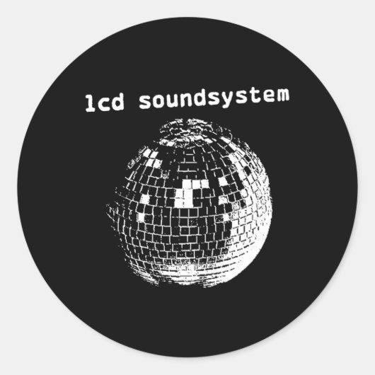 Sticker Rond Boule Disco (Devant)