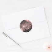 Sticker Rond Boule Disco Rose (Enveloppe)
