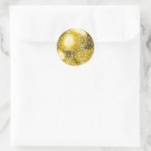 Sticker Rond Boule d'or Damas (Sac)