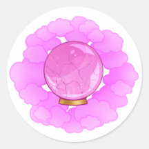 Boule en cristal rose brillant