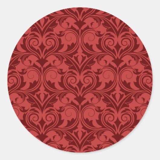 Sticker Rond Boule rouge (Devant)