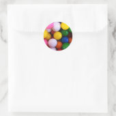 Sticker Rond Boules de gomme arc-en-ciel (Sac)