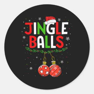 Sticker Rond Boules Tinsel Correspondances Châtaignes Noël Coup