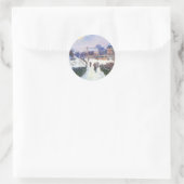 Sticker Rond Boulevard Saint Denis Argenteuil par Claude Monet (Sac)