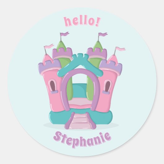 Sticker Rond Bounce House Party (Devant)