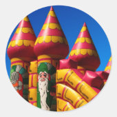 Sticker rond Bouncy Castle (Devant)