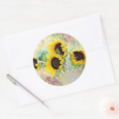 Sticker Rond Bouquet (Enveloppe)
