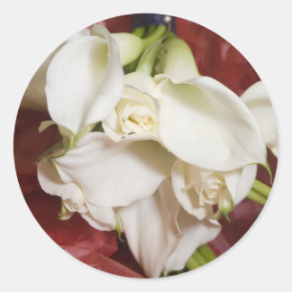 Sticker Rond Bouquet Calla lilly