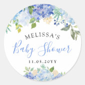 Sticker Rond Bouquet Carolina Bloom | BABY SHOWER (Devant)