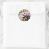 Sticker Rond Bouquet dans un vase d'Auguste Renoir (Sac)