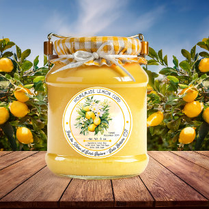 Sticker Rond Bouquet de citron curd fait maison