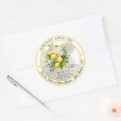 Sticker Rond Bouquet de citron curd fait maison (Enveloppe)