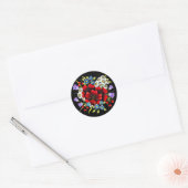 Sticker Rond Bouquet de fleurs-33752 (Enveloppe)