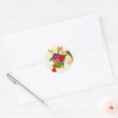 Sticker Rond Bouquet de fleurs mixtes (Enveloppe)