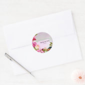 Sticker Rond Bouquet de fleurs pour toutes les occasions (Enveloppe)
