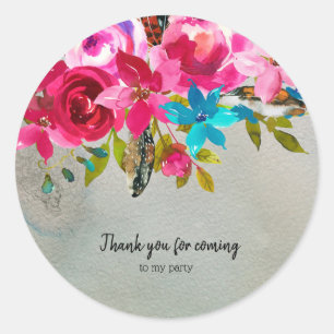 Sticker Rond Bouquet de fleurs pour toutes les occasions
