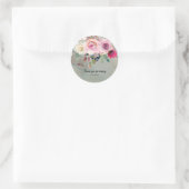 Sticker Rond Bouquet de fleurs pour toutes les occasions (Sac)