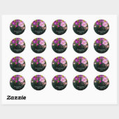 Sticker Rond Bouquet de fleurs pour toutes les occasions (Feuille)