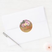 Sticker Rond Bouquet de fleurs pour toutes les occasions (Enveloppe)