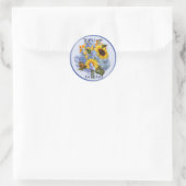 Sticker Rond Bouquet d'été - Grand-mère (Sac)
