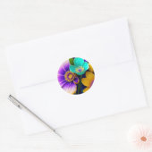 Sticker Rond Bouquet gai (Enveloppe)