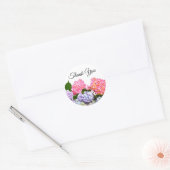 Sticker Rond Bouquet Hydrangea (Enveloppe)