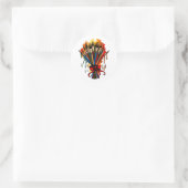 Sticker Rond Bouquet Paintbrush (Sac)