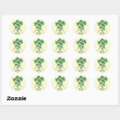 Sticker Rond Bouquet shamrock (Feuille)