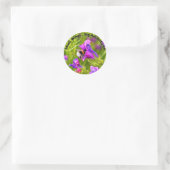 Sticker Rond Bourdon en fleurs (Sac)