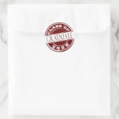 Sticker Rond Bourgogne simple Diplôme (Sac)