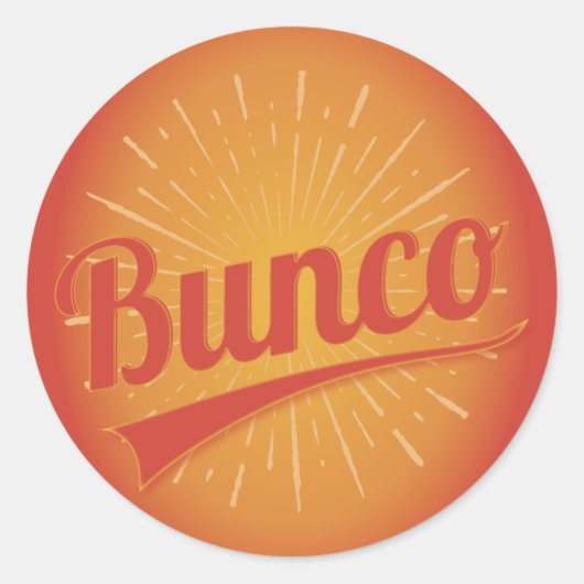 Sticker Rond Bourse de Bunco (Devant)