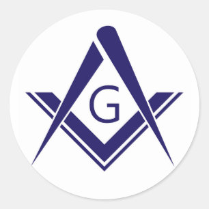 Sticker Rond boussole freemason guilde mason organisation signe