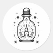 Sticker Rond Bouteille (Devant)