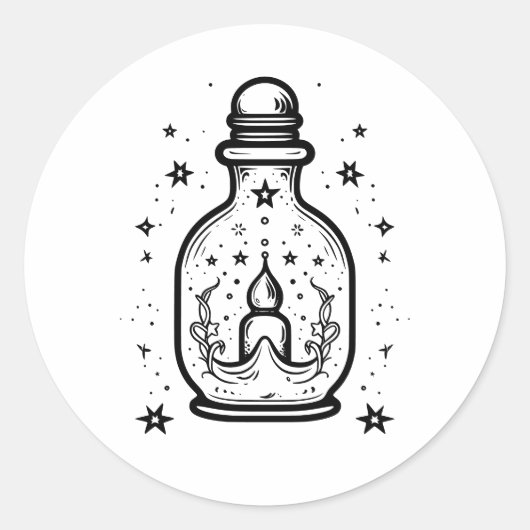 Sticker Rond Bouteille (Devant)