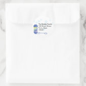 Sticker Rond Bouteille de bulles (Sac)