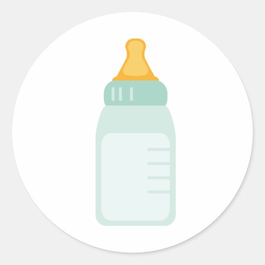 Sticker Rond Bouteille pour bébé (Devant)