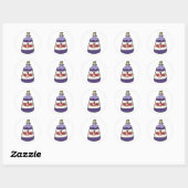 Sticker Rond Bouteille Violette De Poison (Feuille)