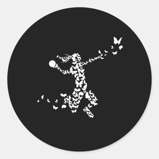 Sticker Rond Bouteilles de Handball Joueur de Handball (Devant)