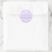 Sticker Rond Boutique confiserie alimentaire violet collants ro (Sac)