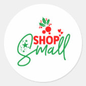 Sticker Rond Boutique Entreprise de Noël (Devant)