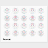 Sticker Rond Boutique Sundae (Feuille)