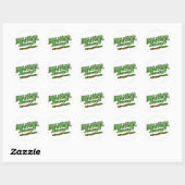 Sticker Rond Bouton (Feuille)